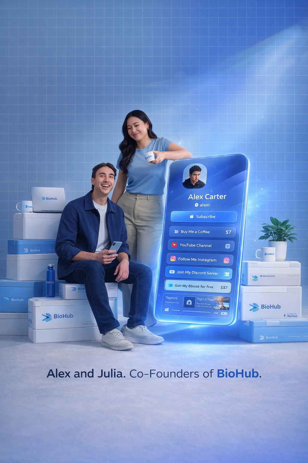 BioHub — كل السوشيال الخاصه بك في مكان واحد